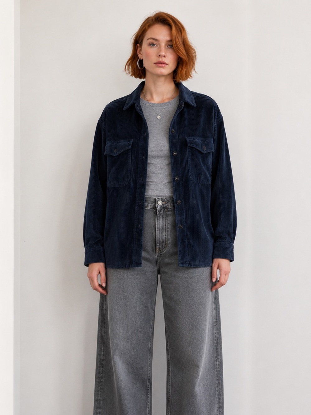 Favorite Daughter Corduroy Shacket Sz L Normcore Cabincore Granola 90s Grunge